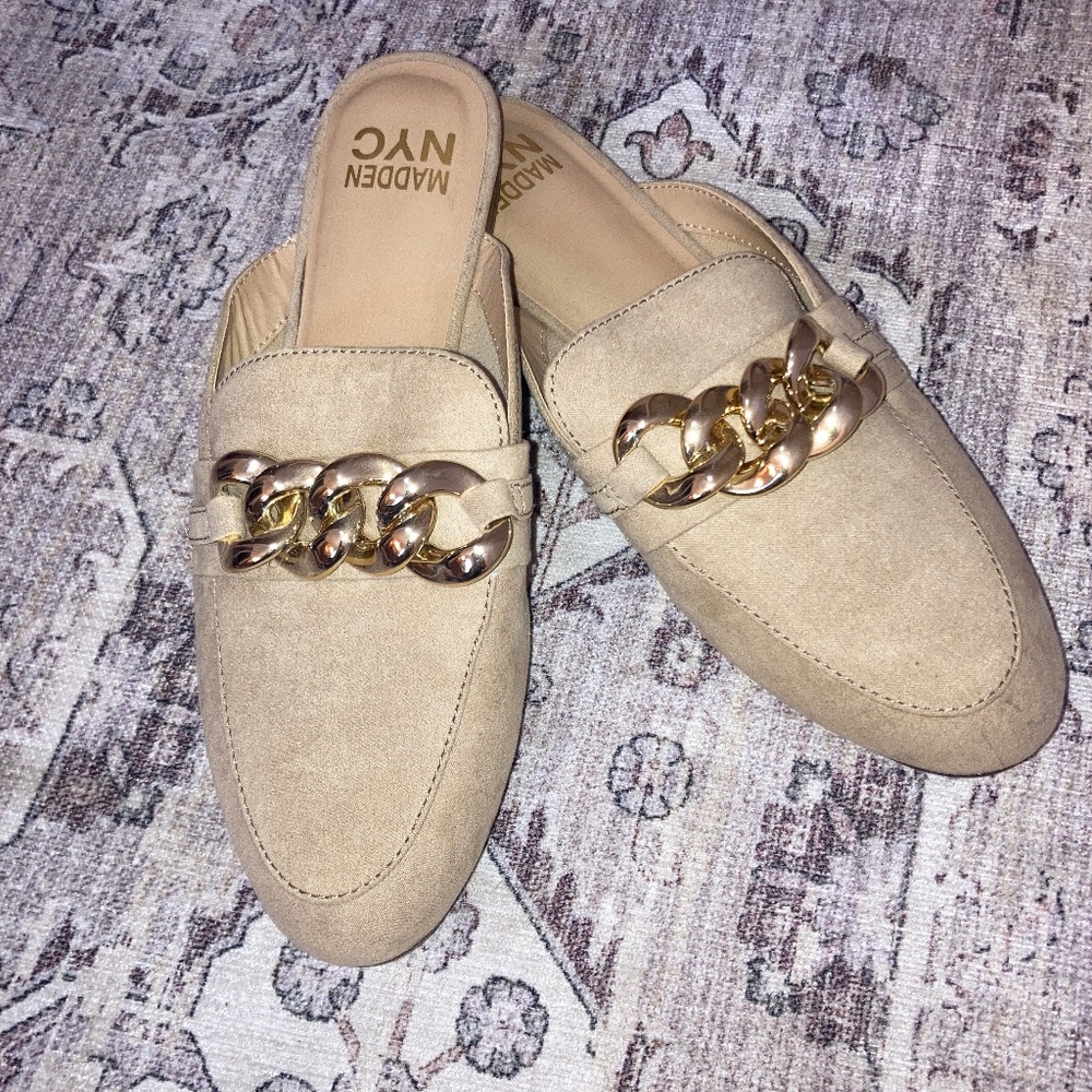 madden nyc covered sandals